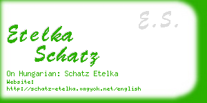 etelka schatz business card